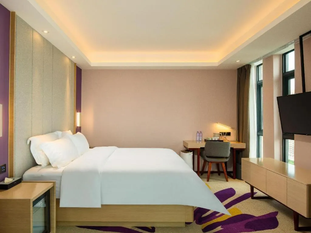 Bed in Lavande Hotel Shanwei Haifeng Fenghuang New City Tianhong Plaza