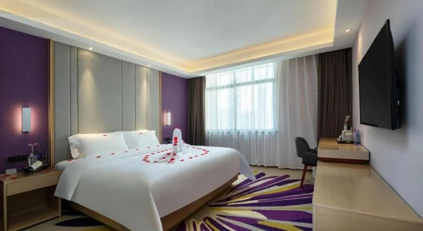 Bed in Lavande Hotel Shanwei Haifeng Fenghuang New City Tianhong Plaza