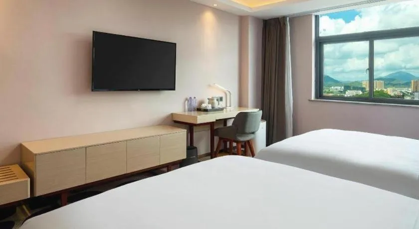 Bed in Lavande Hotel Shanwei Haifeng Fenghuang New City Tianhong Plaza