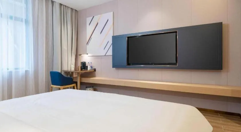 Bed in Lavande Hotel Shanwei Haifeng Fenghuang New City Tianhong Plaza