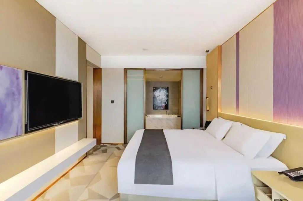 Bed in Lavande Hotel Bengbu Wanda Nanxiang Plaza