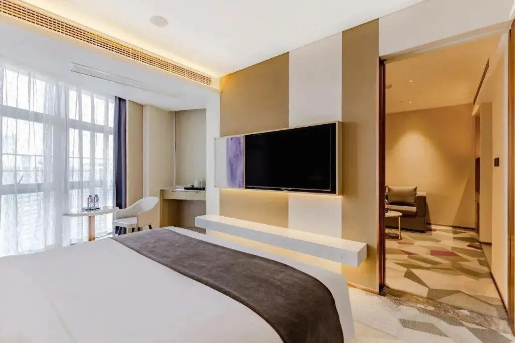 Bed in Lavande Hotel Bengbu Wanda Nanxiang Plaza