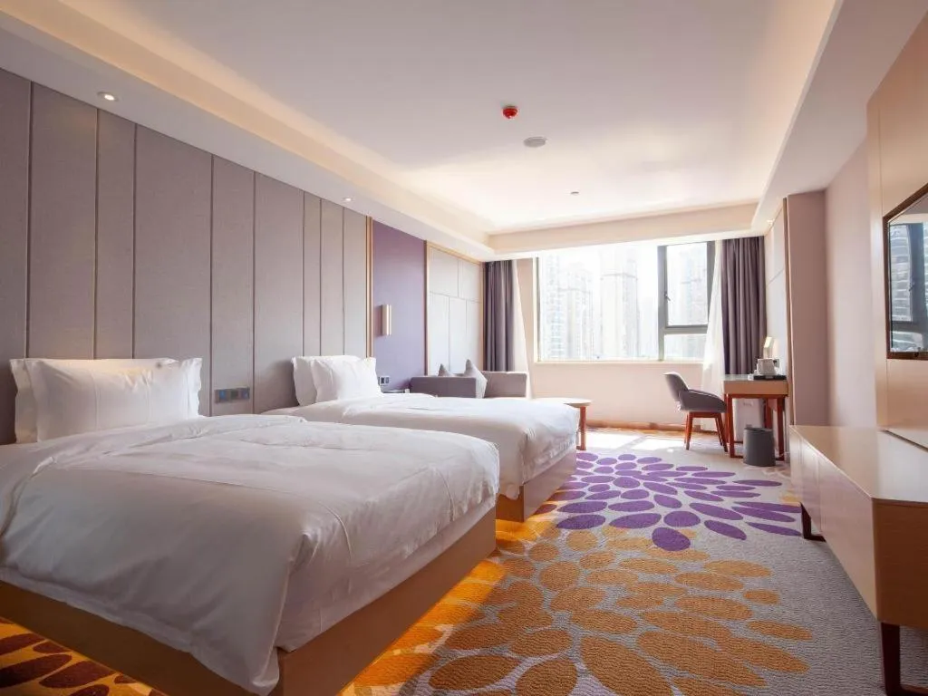 Bed in Lavande Hotel Changsha South High-speed Railway Station Xiyingmen