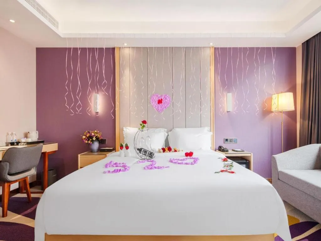 Bed in Lavande Hotel Changsha South High-speed Railway Station Xiyingmen