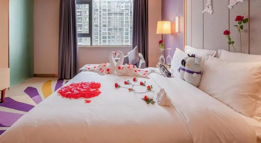 Bed in Lavande Hotel Changsha South High-speed Railway Station Xiyingmen