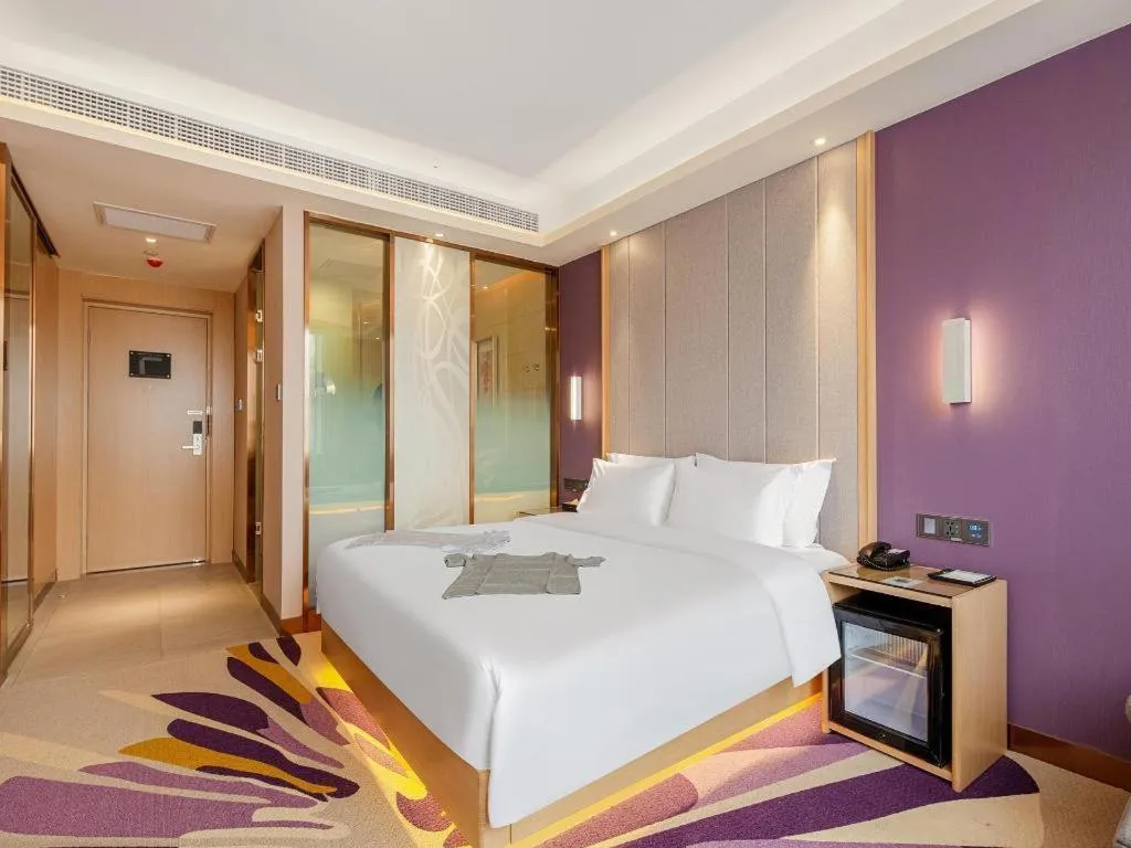 Bed in Lavande Hotel Changsha South High-speed Railway Station Xiyingmen
