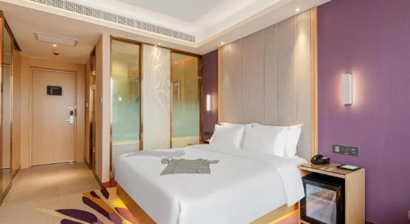 Bed in Lavande Hotel Changsha South High-speed Railway Station Xiyingmen