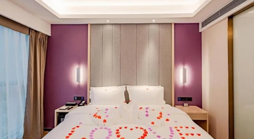 Bed in Lavande Hotel Changsha South High-speed Railway Station Xiyingmen