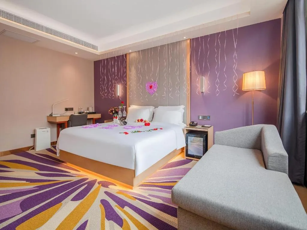 Bed in Lavande Hotel Changsha South High-speed Railway Station Xiyingmen