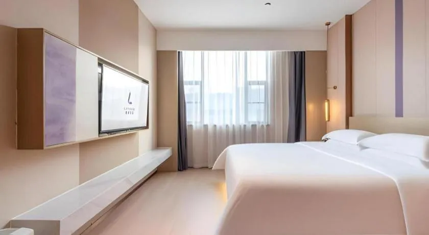 Bed in Lavande Hotel Zhongshan Shiqi Daxinxinduhui North Zhongshan Station