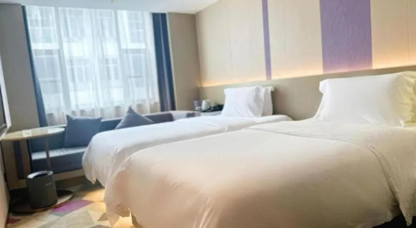 Bed in Lavande Hotel Zhongshan Shiqi Daxinxinduhui North Zhongshan Station