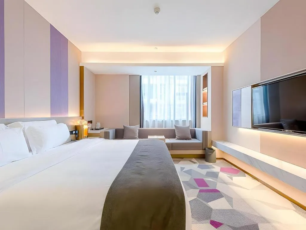Bed in Lavande Hotel Zhongshan Shiqi Daxinxinduhui North Zhongshan Station