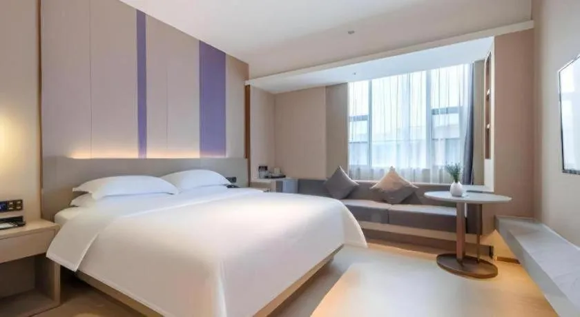 Bed in Lavande Hotel Zhongshan Shiqi Daxinxinduhui North Zhongshan Station