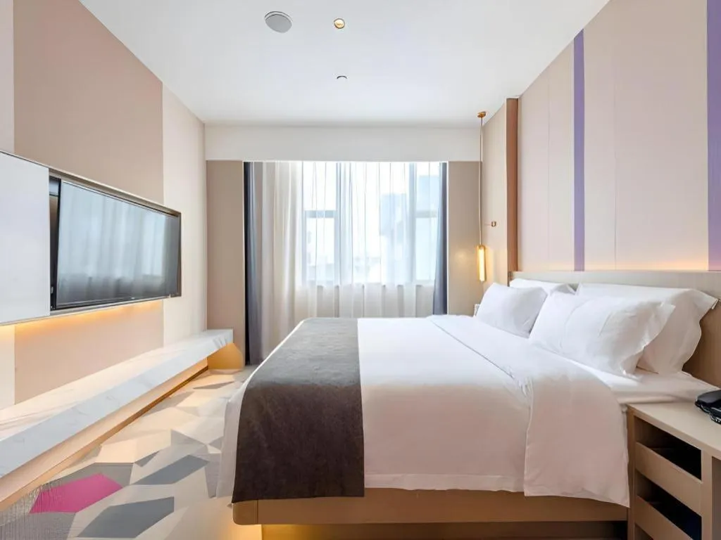 Bed in Lavande Hotel Zhongshan Shiqi Daxinxinduhui North Zhongshan Station
