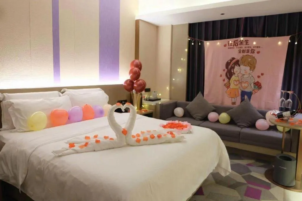 Bed in Lavande Hotel Zhongshan Shiqi Daxinxinduhui North Zhongshan Station