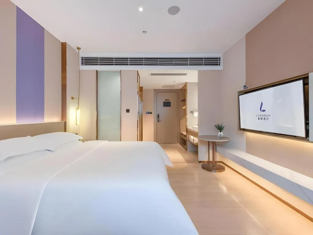 Bed in Lavande Hotel Zhongshan Shiqi Daxinxinduhui North Zhongshan Station
