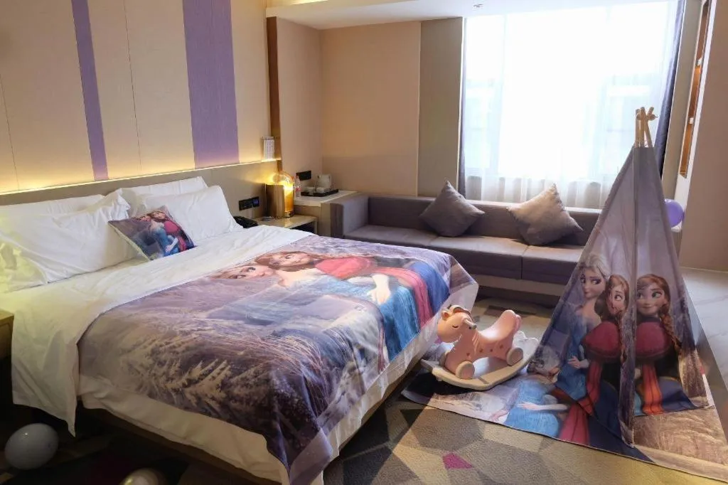 Bed in Lavande Hotel Zhongshan Shiqi Daxinxinduhui North Zhongshan Station