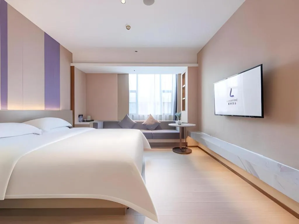 Bed in Lavande Hotel Zhongshan Shiqi Daxinxinduhui North Zhongshan Station