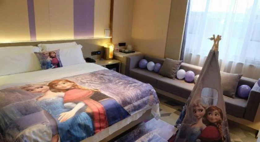 Bed in Lavande Hotel Zhongshan Shiqi Daxinxinduhui North Zhongshan Station