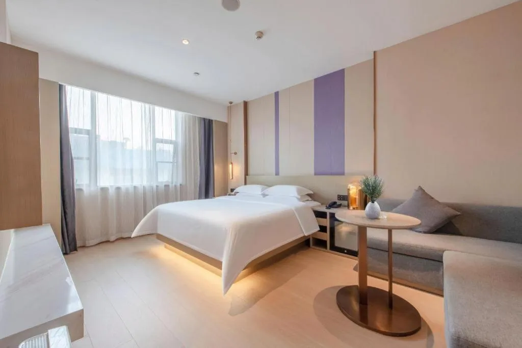 Bed in Lavande Hotel Zhongshan Shiqi Daxinxinduhui North Zhongshan Station