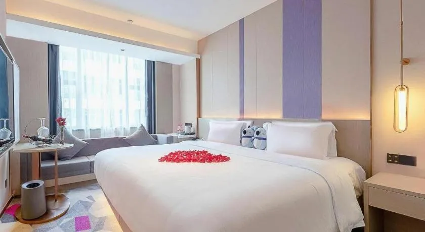 Bed in Lavande Hotel Zhongshan Shiqi Daxinxinduhui North Zhongshan Station