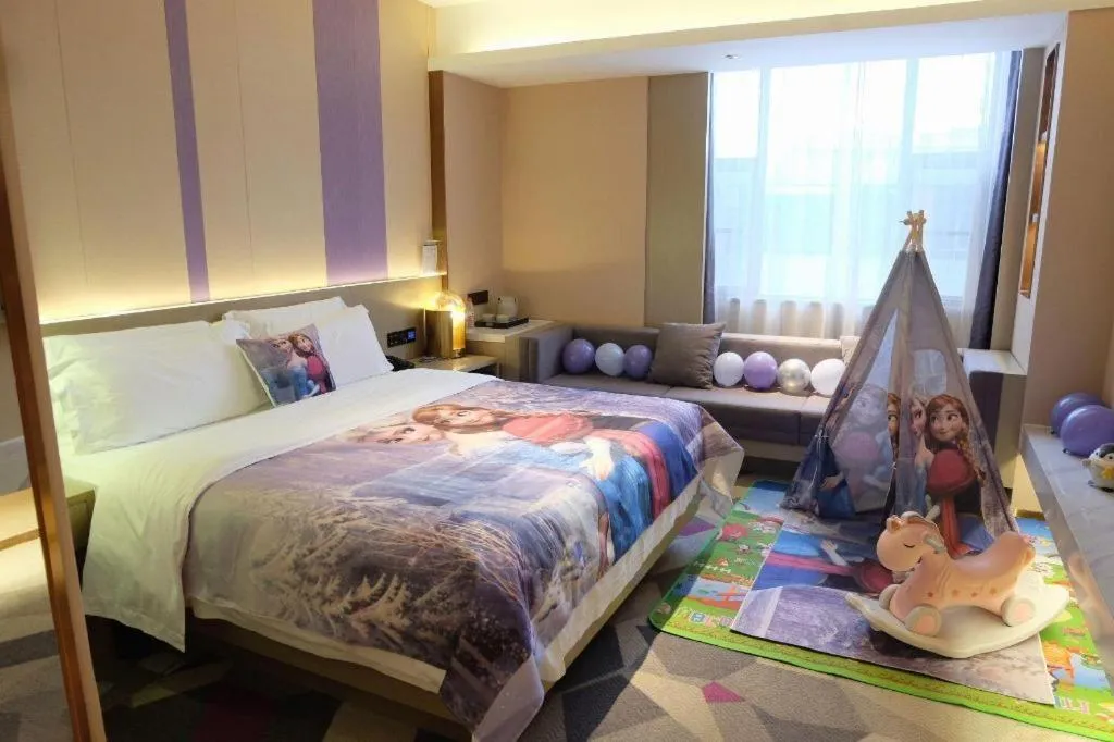 Bed in Lavande Hotel Zhongshan Shiqi Daxinxinduhui North Zhongshan Station