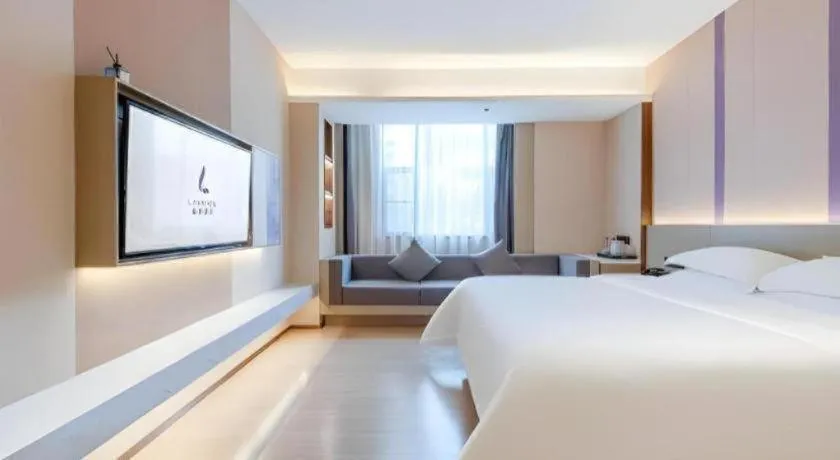 Bed in Lavande Hotel Zhongshan Shiqi Daxinxinduhui North Zhongshan Station