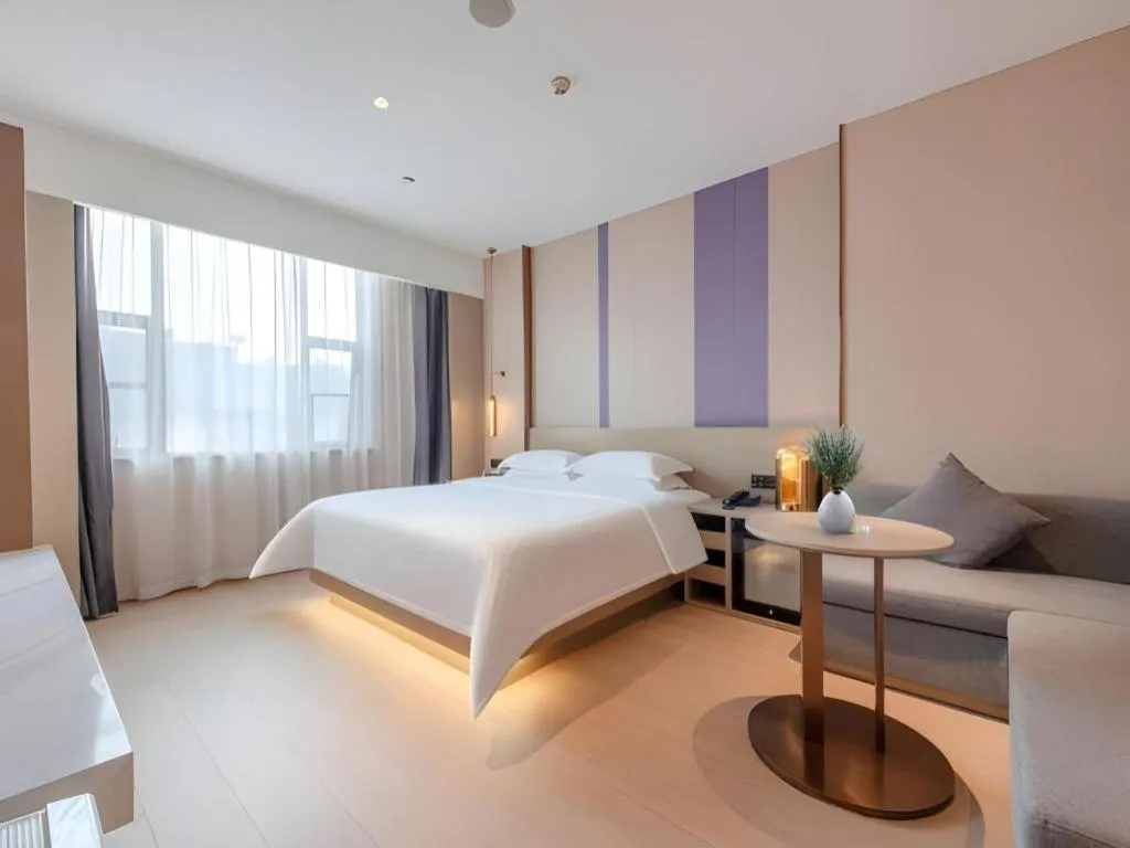 Bed in Lavande Hotel Zhongshan Shiqi Daxinxinduhui North Zhongshan Station