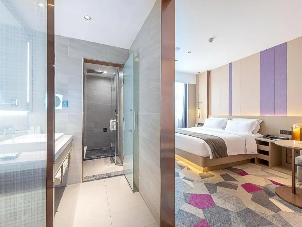 Bed in Lavande Hotel Zhongshan Shiqi Daxinxinduhui North Zhongshan Station