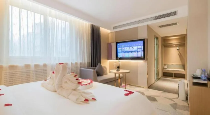 Bed in Lavande Hotel Beijing Industry University Metro Station