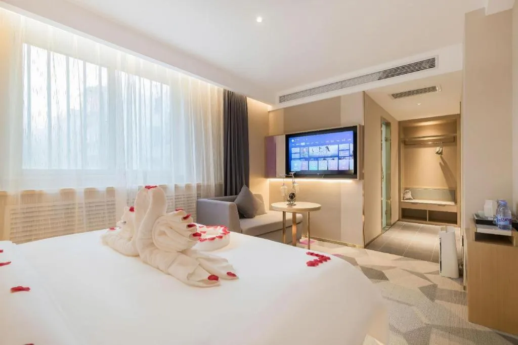 Bed in Lavande Hotel Beijing Industry University Metro Station