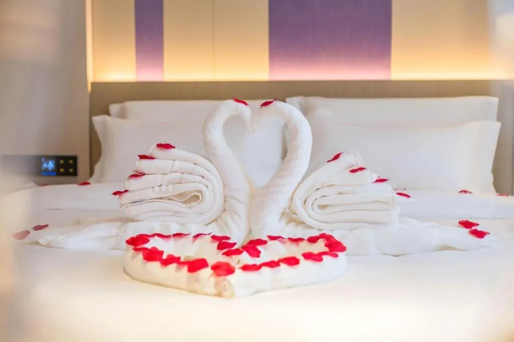 Bed in Lavande Hotel Beijing Industry University Metro Station