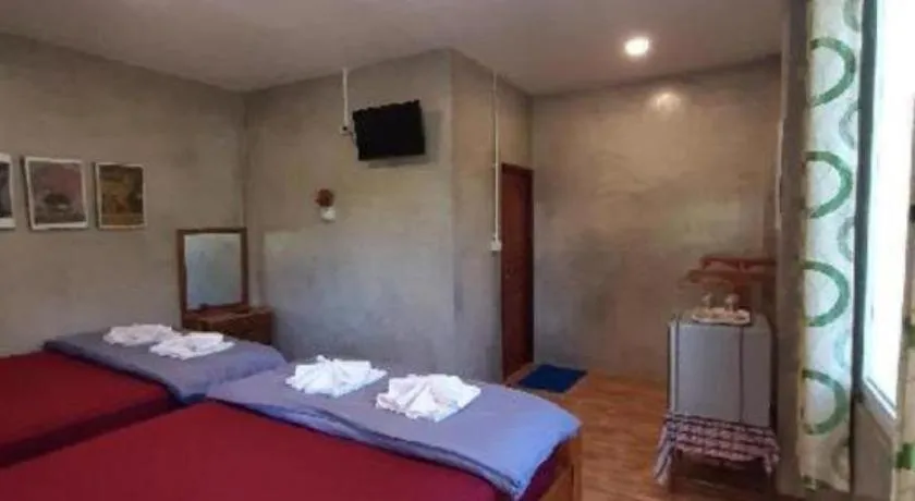 Bed in HotelBanAunirukChiangrai