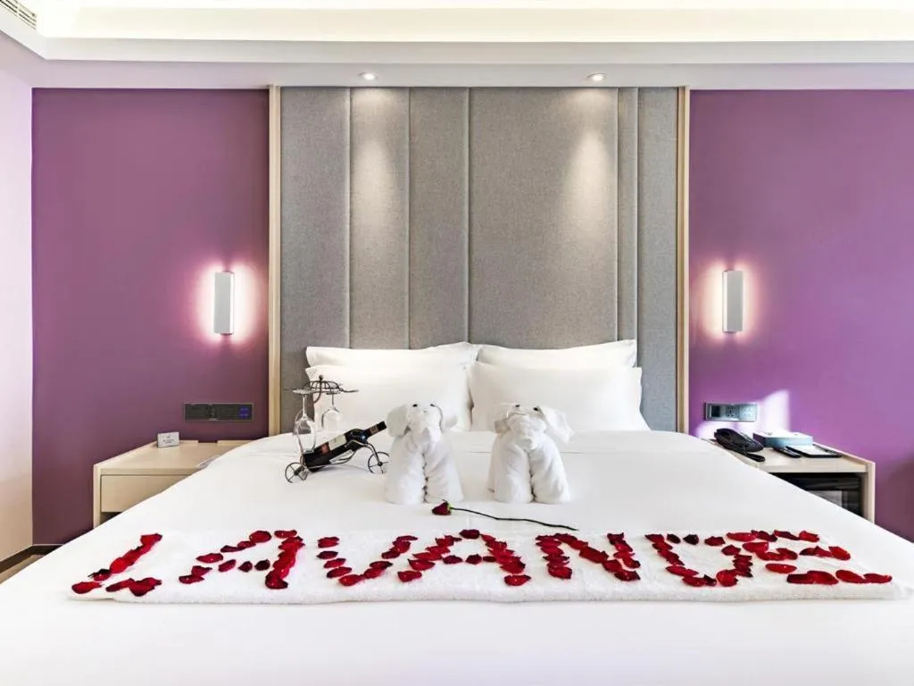 Bed in Lavande Hotel Hengshui Huizhong Plaza