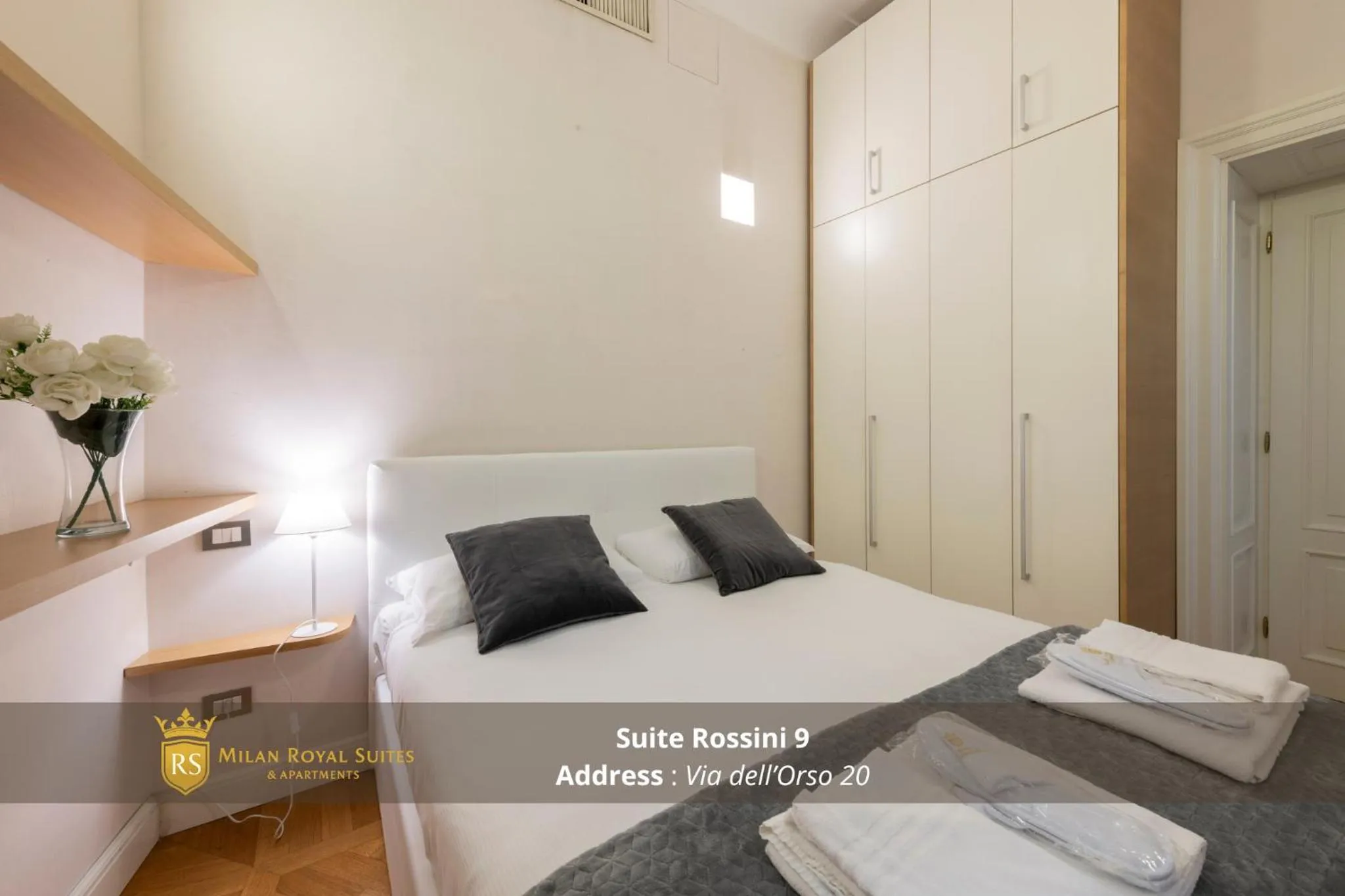 Bedroom, Bed in Milan Royal Suites - Centro Brera