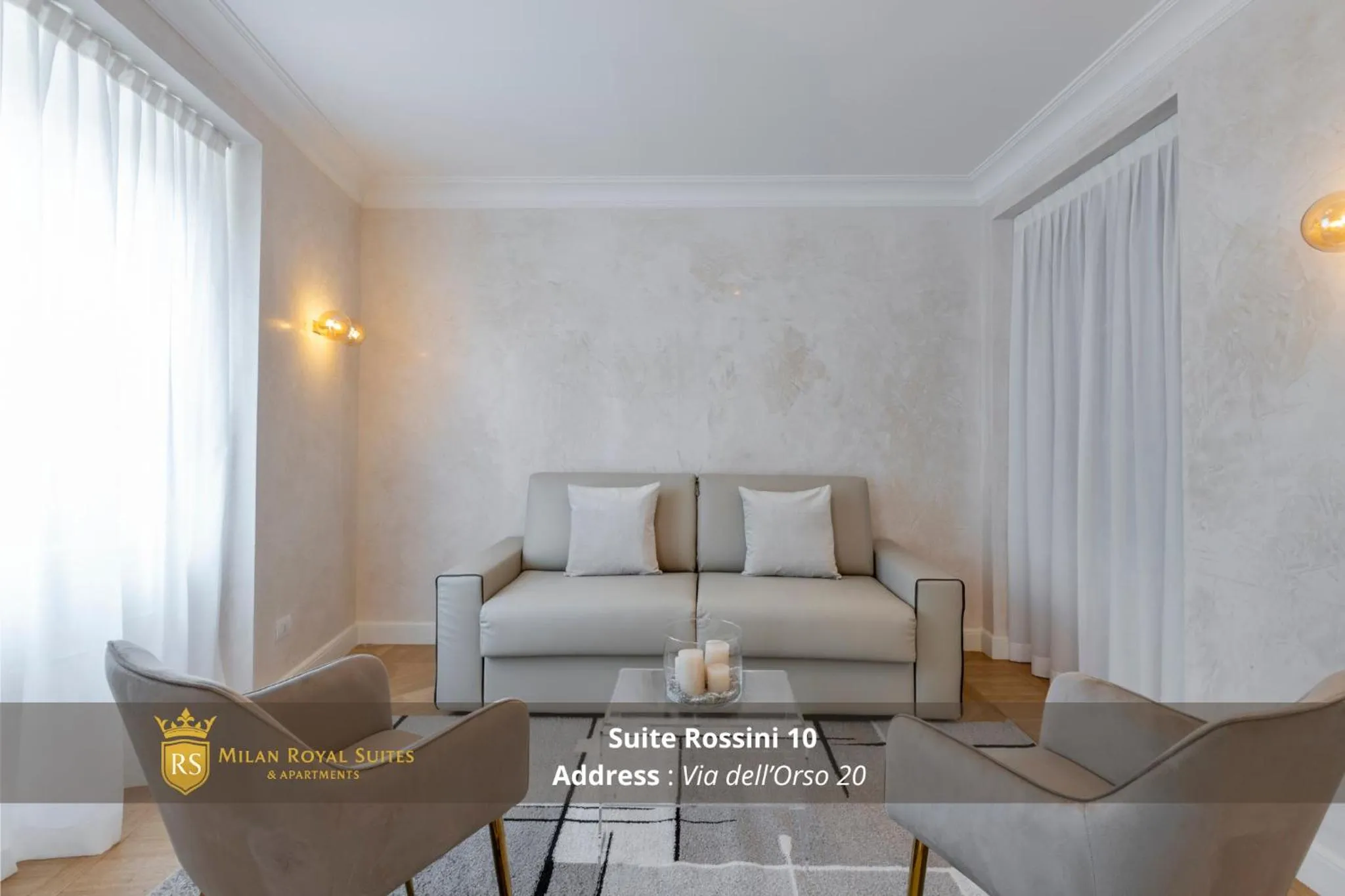 Living room in Milan Royal Suites - Centro Brera