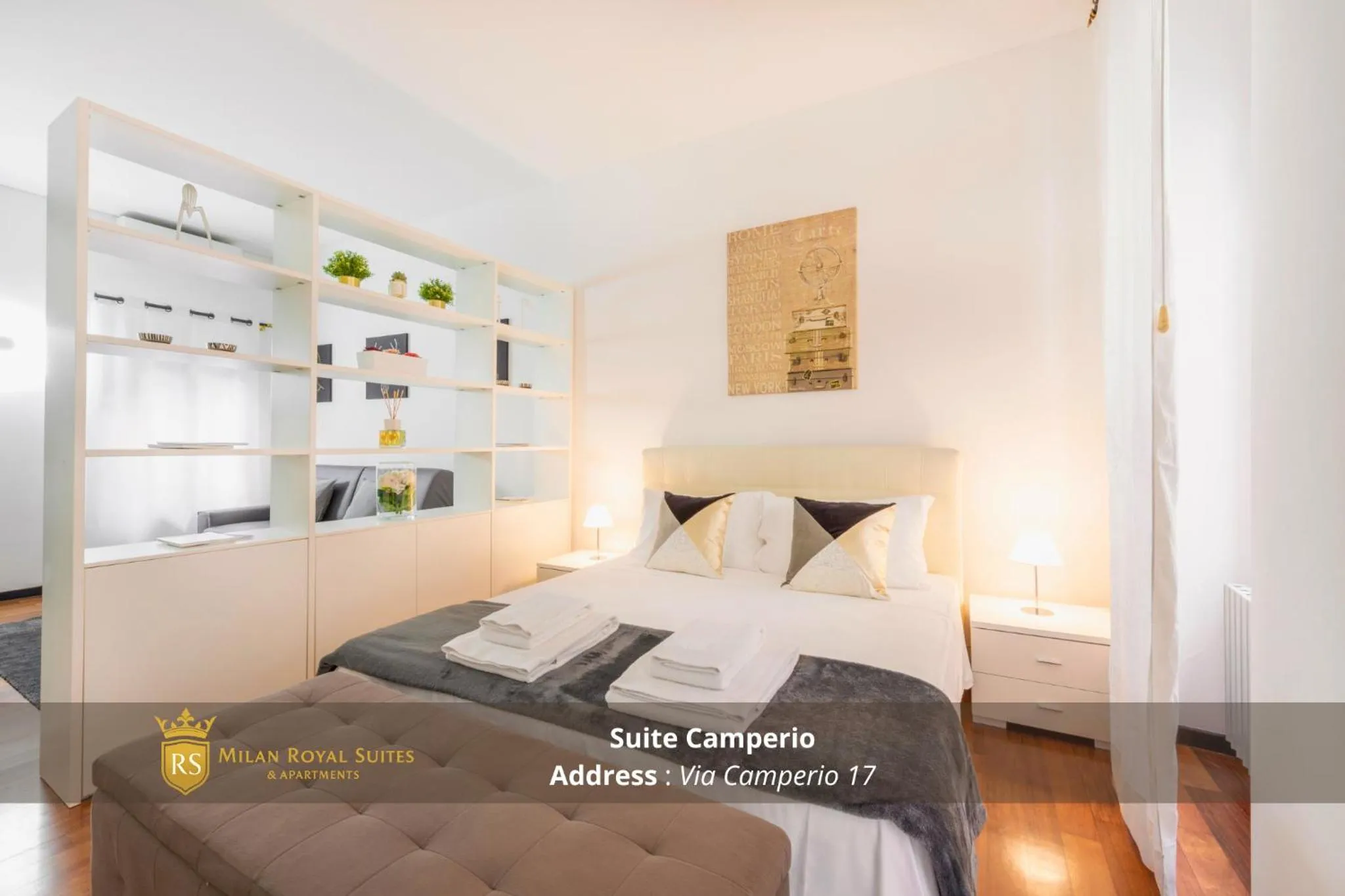 Bedroom, Bed in Milan Royal Suites - Centro Brera