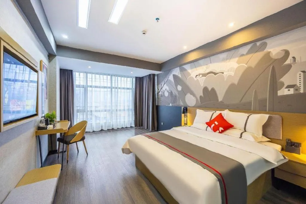 Bed in Thank Inn Henan Zhoukou Chuanhui District Zhoukou Avenue Municipal Government