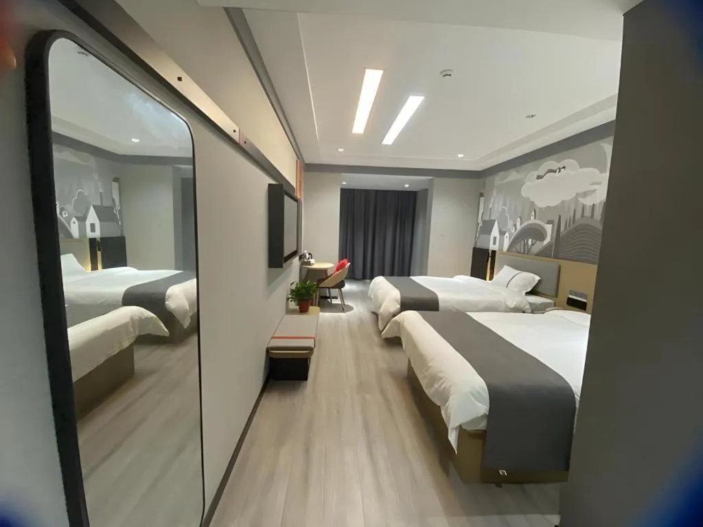 Bed in Thank Inn Henan Zhoukou Chuanhui District Zhoukou Avenue Municipal Government