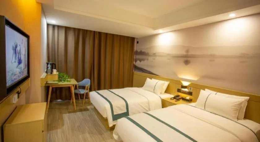 Bed in City Comfort Inn Xining Limeng Commercial Pedestrian Street