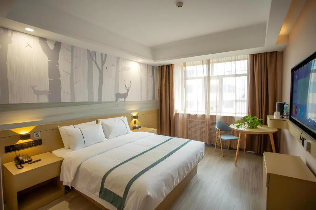 Bed in City Comfort Inn Xining Limeng Commercial Pedestrian Street