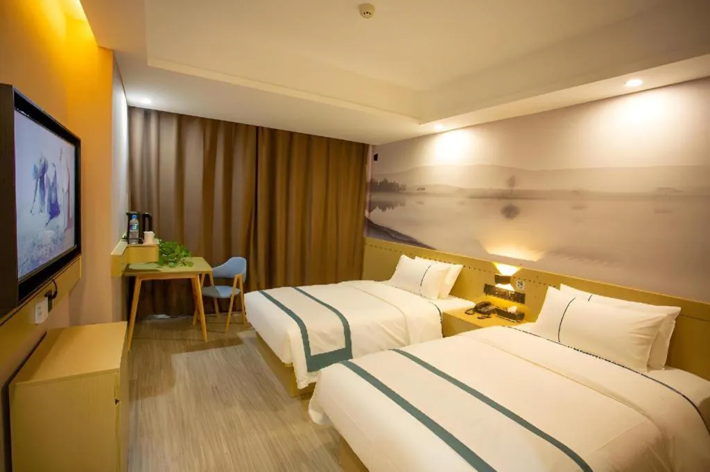 Bed in City Comfort Inn Xining Limeng Commercial Pedestrian Street