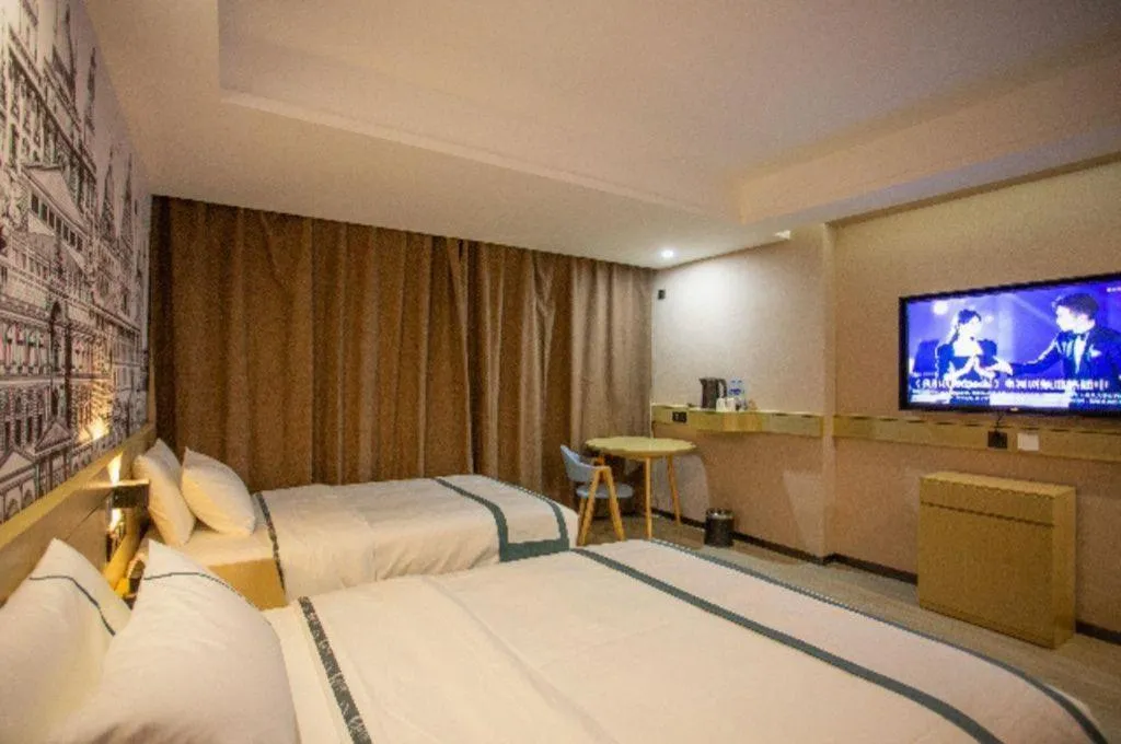 Bed in City Comfort Inn Xining Limeng Commercial Pedestrian Street