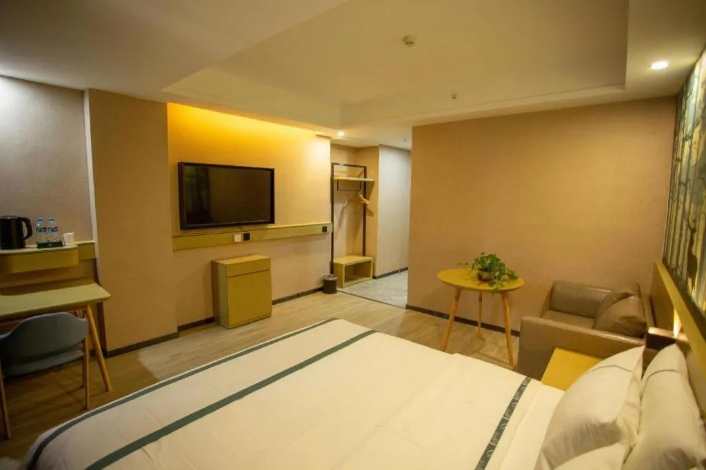 Bed in City Comfort Inn Xining Limeng Commercial Pedestrian Street