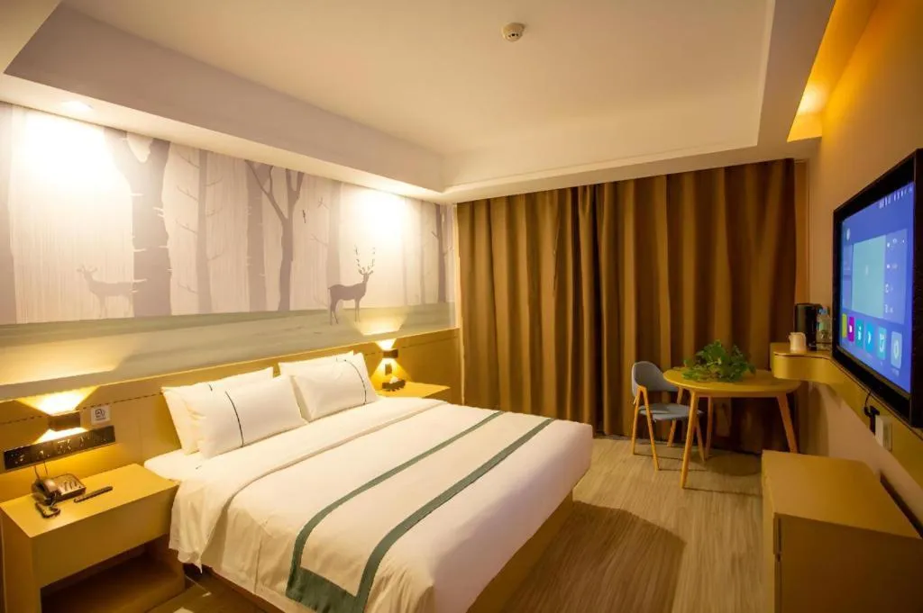 Bed in City Comfort Inn Xining Limeng Commercial Pedestrian Street
