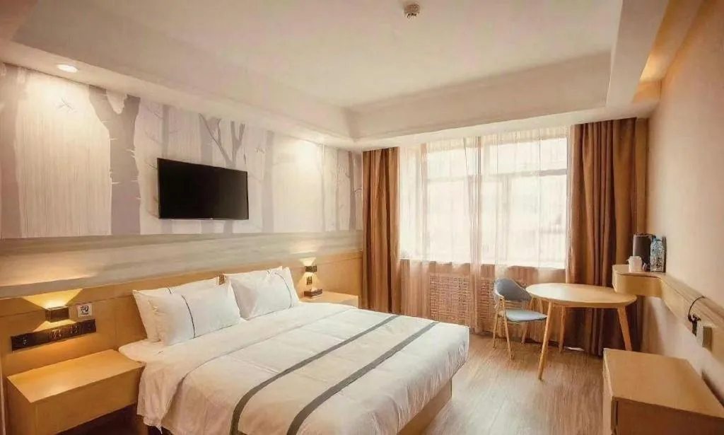 Bed in City Comfort Inn Xining Limeng Commercial Pedestrian Street
