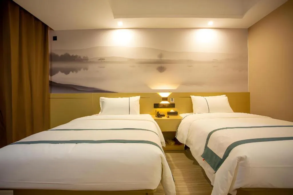 Bed in City Comfort Inn Xining Limeng Commercial Pedestrian Street