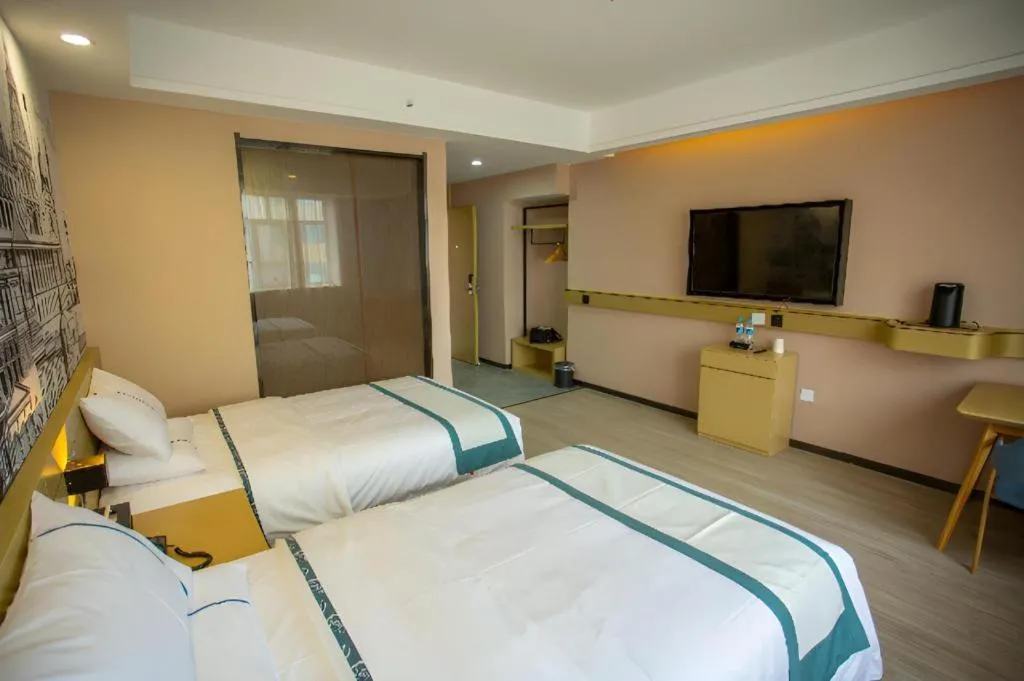 Bed in City Comfort Inn Xining Limeng Commercial Pedestrian Street