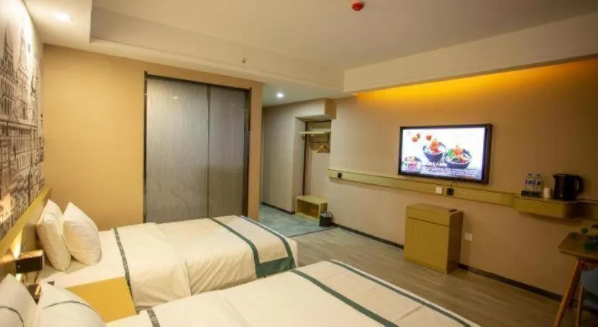Bed in City Comfort Inn Xining Limeng Commercial Pedestrian Street