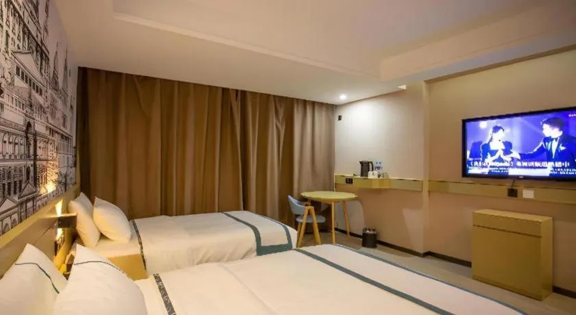 Bed in City Comfort Inn Xining Limeng Commercial Pedestrian Street